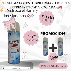 ✨Espuma Potente BrilloMax: Limpieza✨